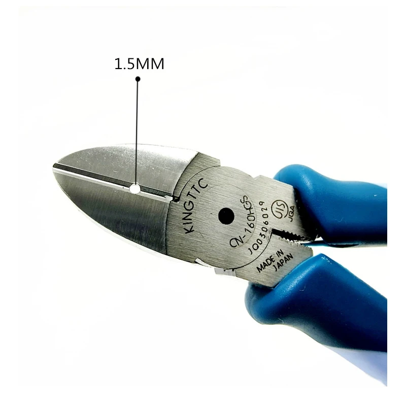 TSUNODA King TTC Diagonal Plier Wire Cutter for Copper and Iron Wires Etc Cutting Pliers with Stripping Hole CN-160HGS