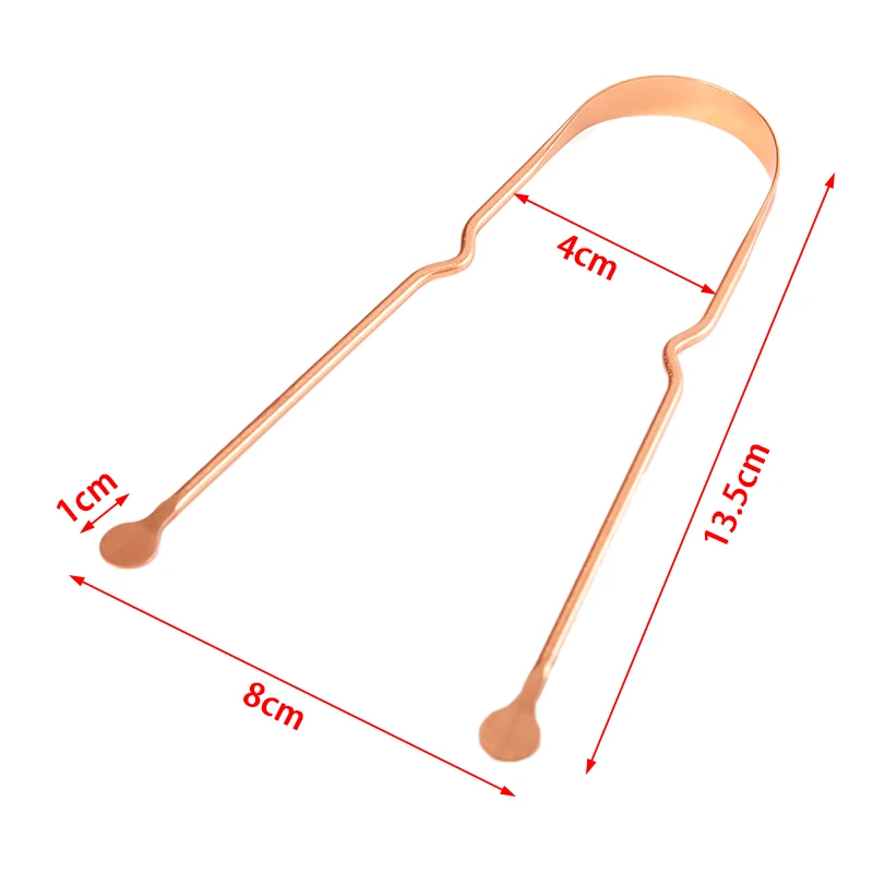 1 шт., медный скребок для чистки языка