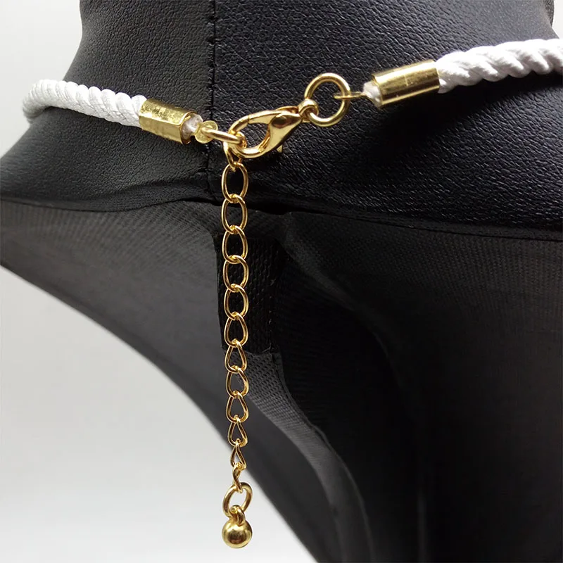3 Pcs/lot 3.5~4mm Gold Color 3 Shares Silk Cord Necklace Pendant Bracelet Adjustable Lobster Clasp Rope Chain Jewelry Findings