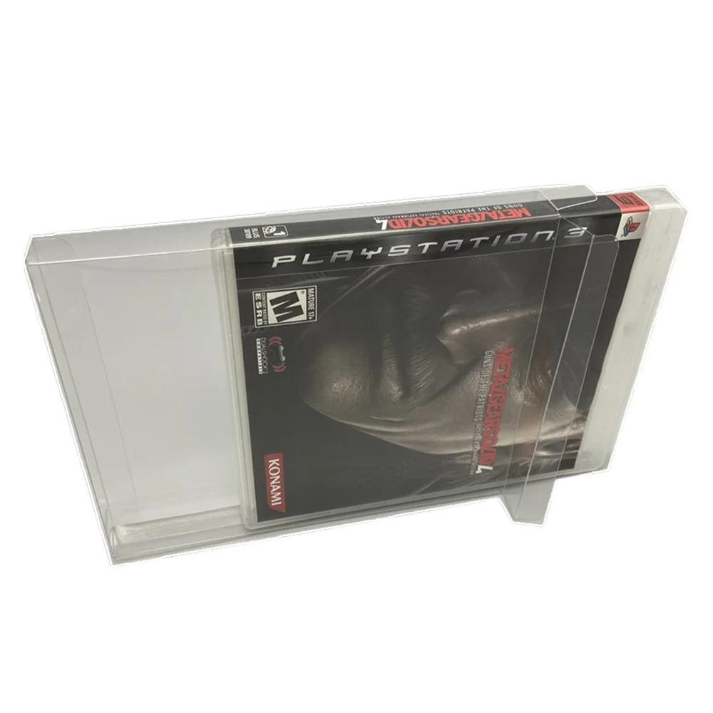 Collection Display Box For PS3/Sony PlayStation 3 Game Storage Transparent Boxes TEP Shell Clear Collect Case