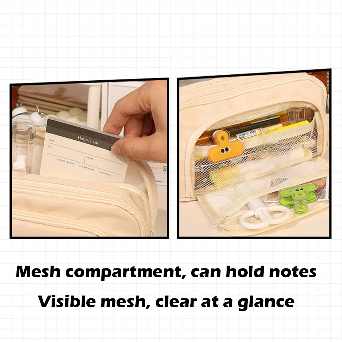 Большая емкость, 3-слойная коробка для ручек, кавайные пеналы, милый чехол для ручек для студентов, канцелярские принадлежности для школы