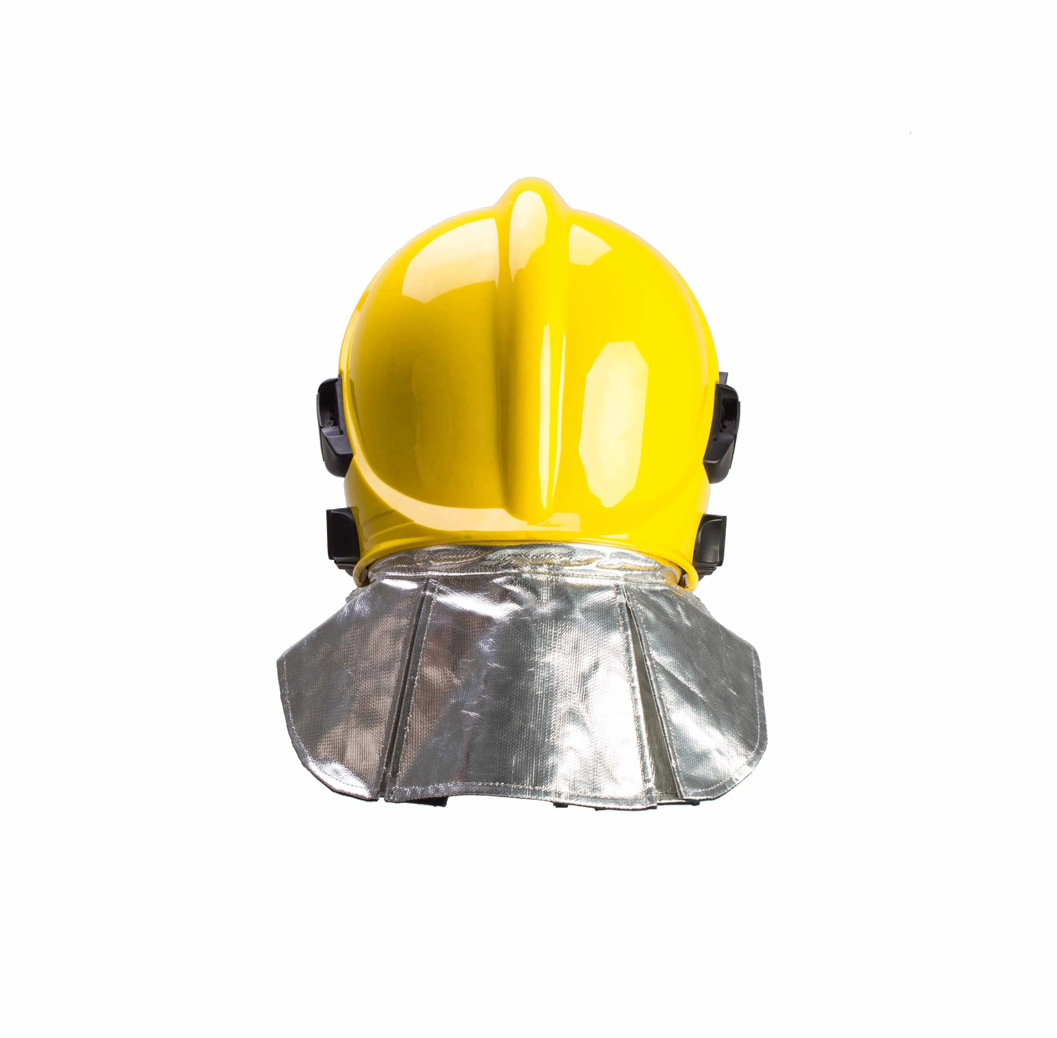 Red Fire Fighting Helmet Yellow F1 Fireproof Helmet view 3