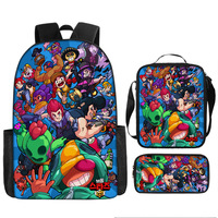 Game Shelly Nita Backpack Schoolbag Lunch Bag Pencil Case Set for Kids Students