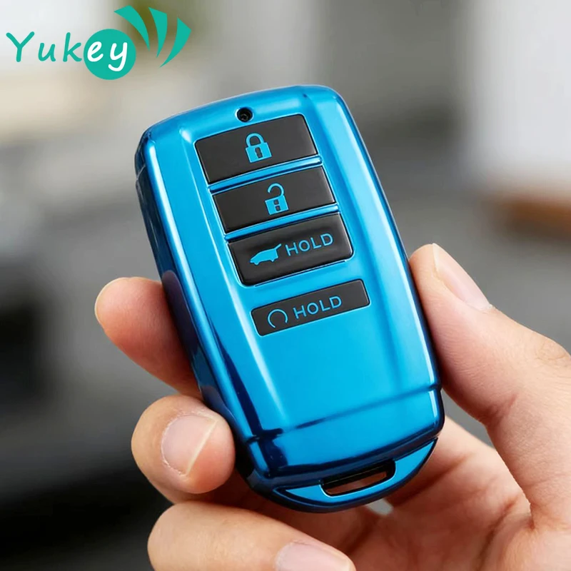 

Soft TPU Car Key Case Cover for Honda Acura RLX MDX CDX TLX-L NSX RDX Shell Fob Holder Auto KeyChains Protector Accessories