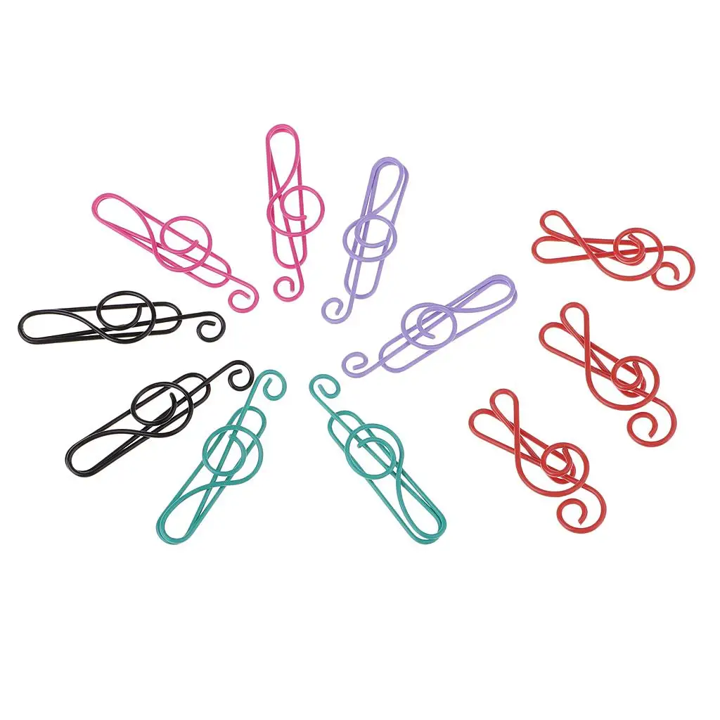 20Pcs/Pack Cute Symbol Paper Clips Great for Paper Clip Collectors Bookmark Document Holder Office Stationery ASSORTED COLOR