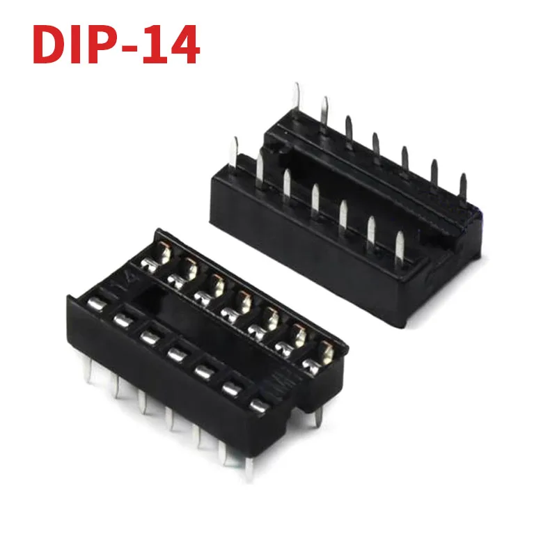 10PCS IC Sockets 2.54mm spacing DIP6 DIP8 DIP14 DIP16 DIP18 DIP20 DIP24 DIP28 DIP32 DIP40 DIP42 pins Connector DIP Socket