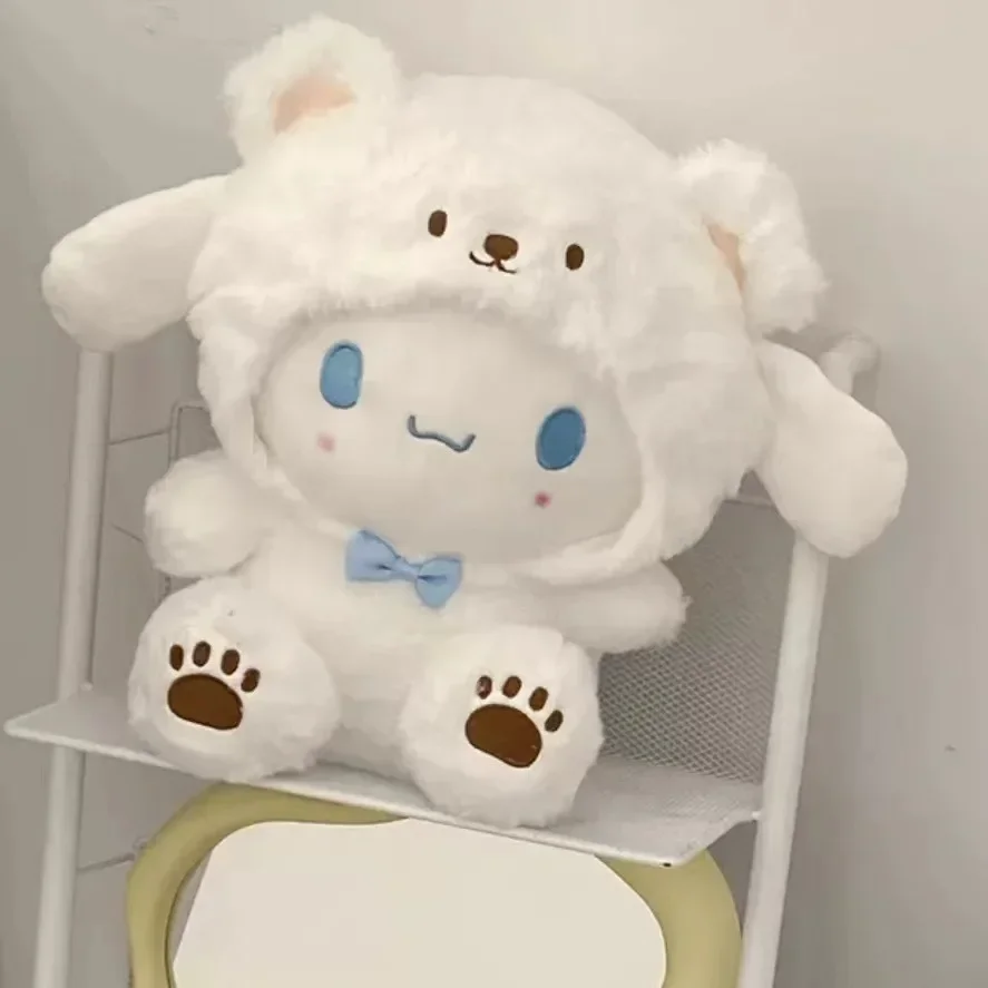 Sanrio personnages jouets en peluche Hello Kitty cannelle Kuromi Pochacco unisexe poupées en peluche doux Cos ours cadeaux pour les enfants