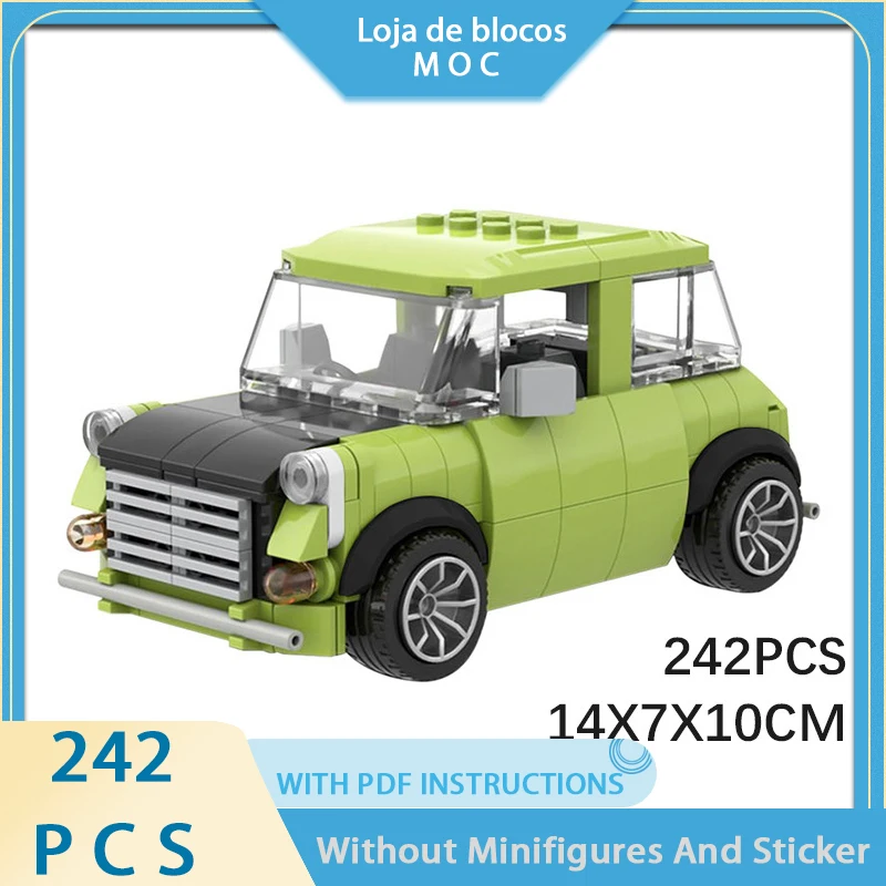 

Exquisite new product MOC building block car model Mr. Bean mini car modular children's toy gift DIY assembly set