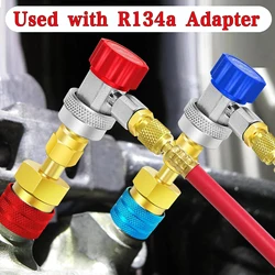 2PCS R1234YF Quick Couplers Adapters Kit, R1234YF to R134A Conversion Kit, High/Low Side Quick Coupler Adapter