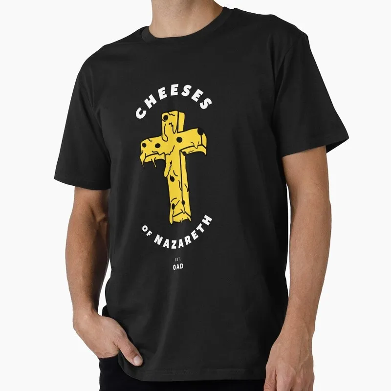 Cheeses of Nazareth Funny Monty Python Gift T-shirt 0701 Short Sleeve O-Neck Graphic clothes All size Tops S-6XL
