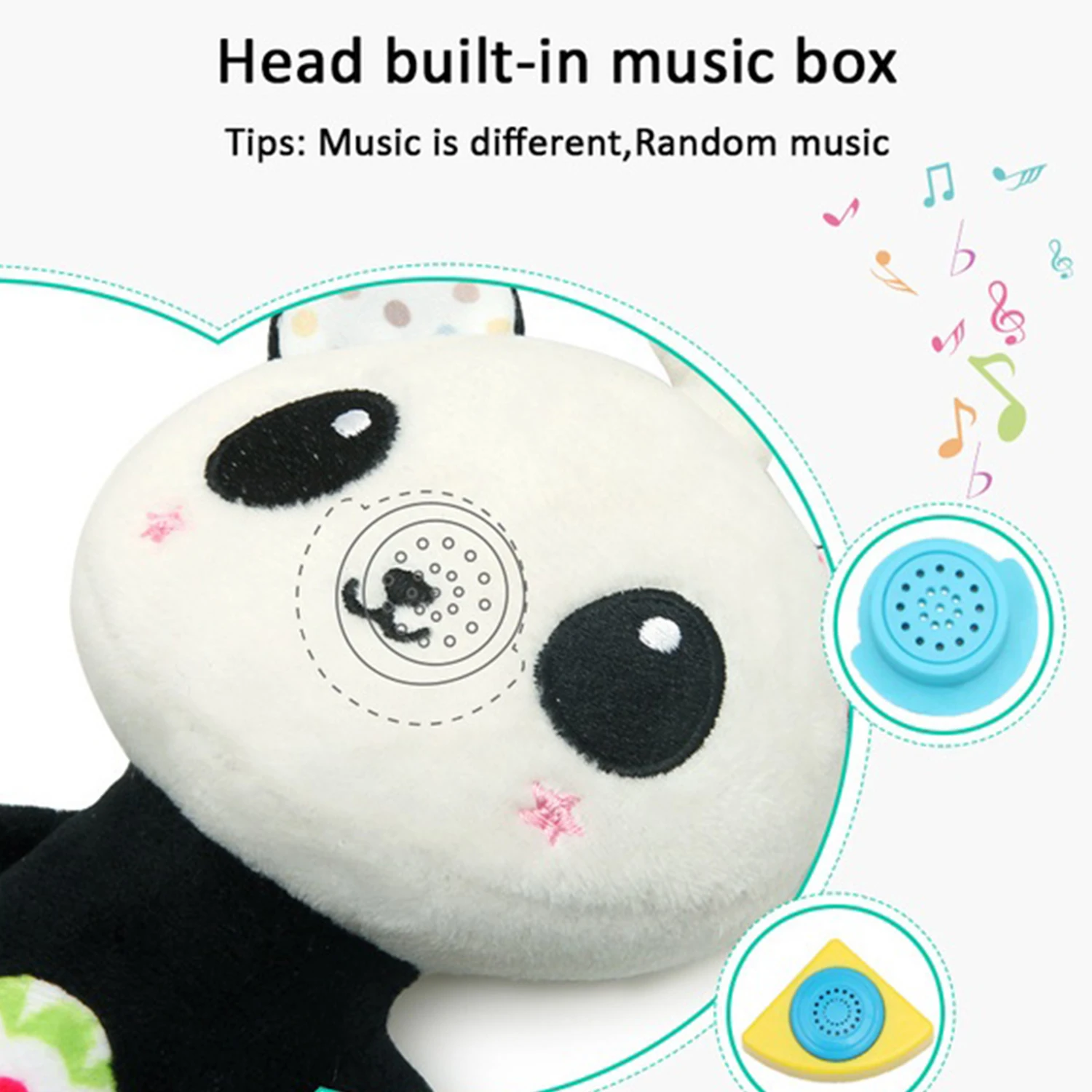 Baby Bear Multifunctional And Rabbit Pendant/Plush Bed Musical Toy