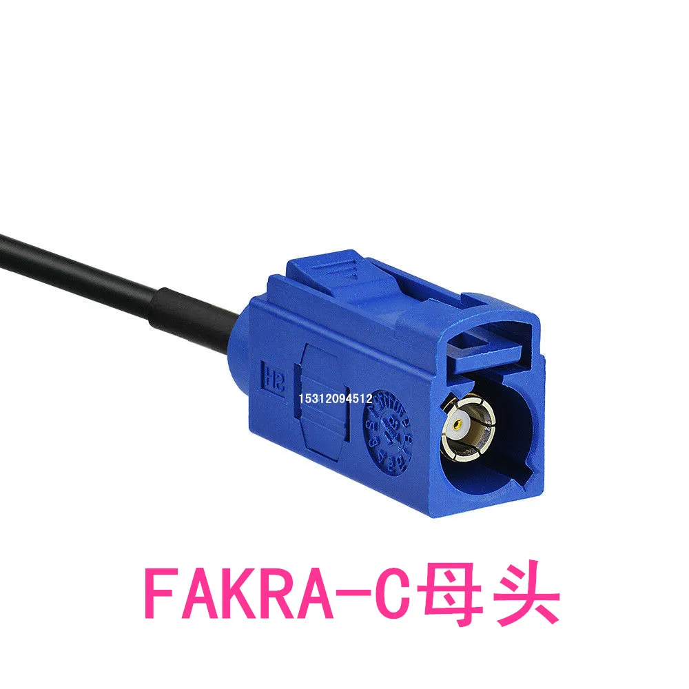 Fakra c weiblicher kopf zu gt5-1s männlicher adapter kabel fakra weiblicher kopf, quadratischer kopfsitz gps antennen kabel