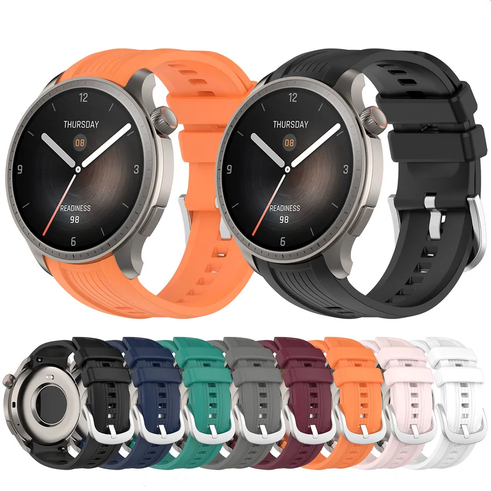 Correa de silicona para reloj Huami Amazfit, pulsera suave, resistente al agua, A2286