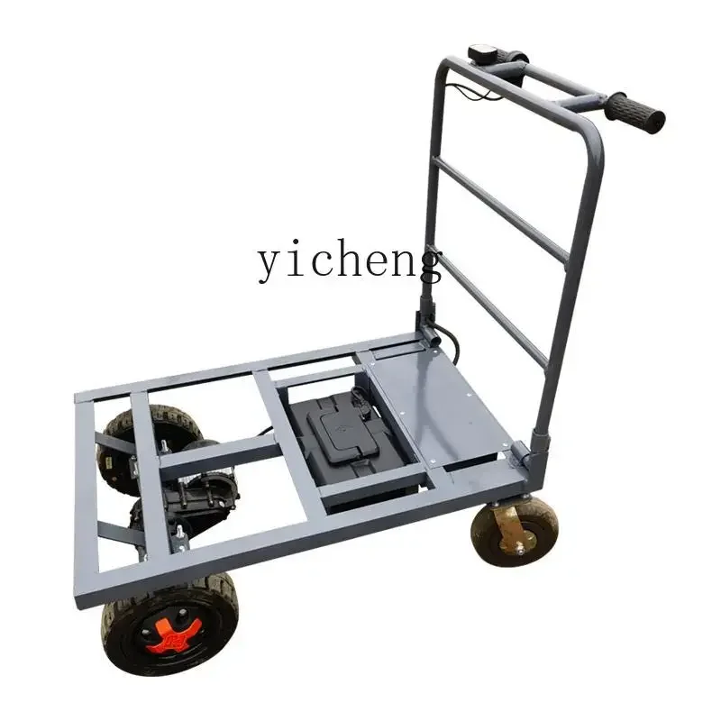 TQH electric trolley construction site cement truck tile pull flatbed truck foldable large load