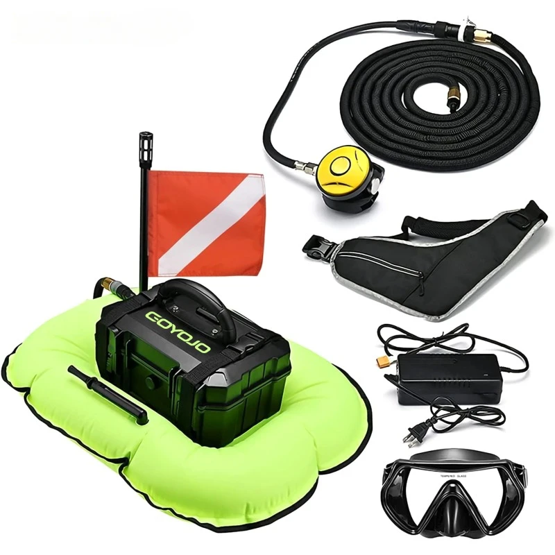 Diving Ventilator Tankless  System Waterproof Portable Support Deepest To 10M Time 3H Underwater Snorkel Winter Ice