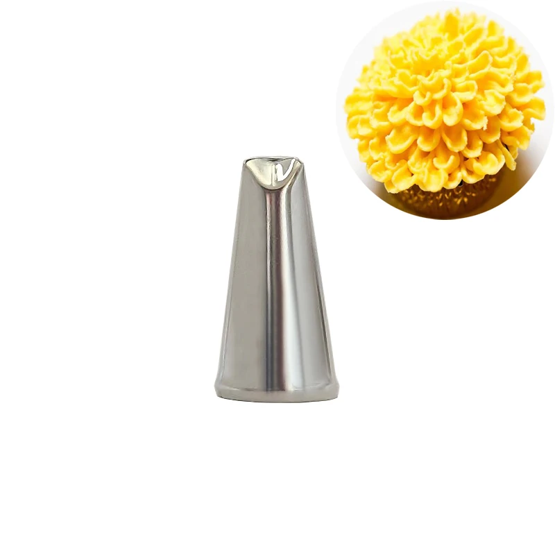 

#CP11 Chrysanthemum Cream Pastry Tips Metal DIY Cake Decorating Icing Piping Nozzles Cupcake Fondant Baking Tools