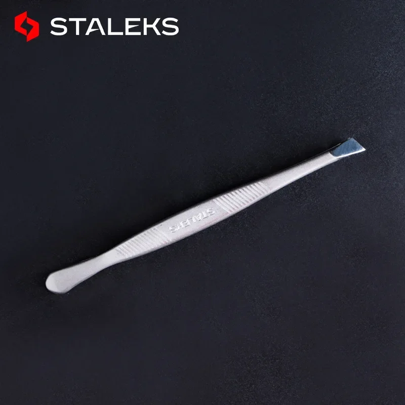 STALEKS TC-10-3 Professional High Quality Stainless Steel Slant Tip Hair Removal Eyebrow Tweezers Eyelash Extension Makeup Tool