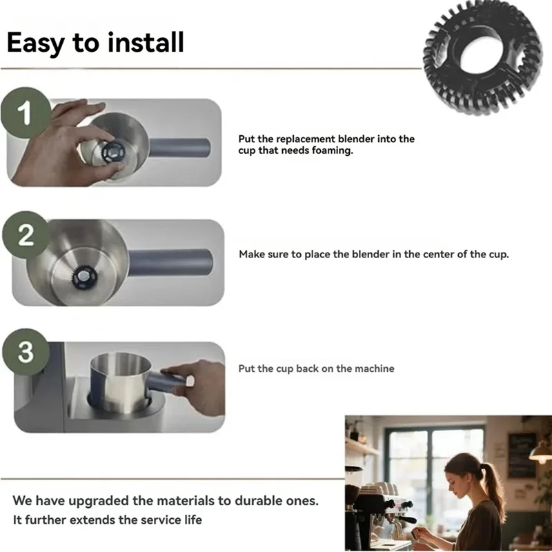 FNJK-خفاقة بديلة لآلة Keurig K-Cafe وK-Cafe إصدار خاص لآلة صنع القهوة واللاتيه والكابتشينو