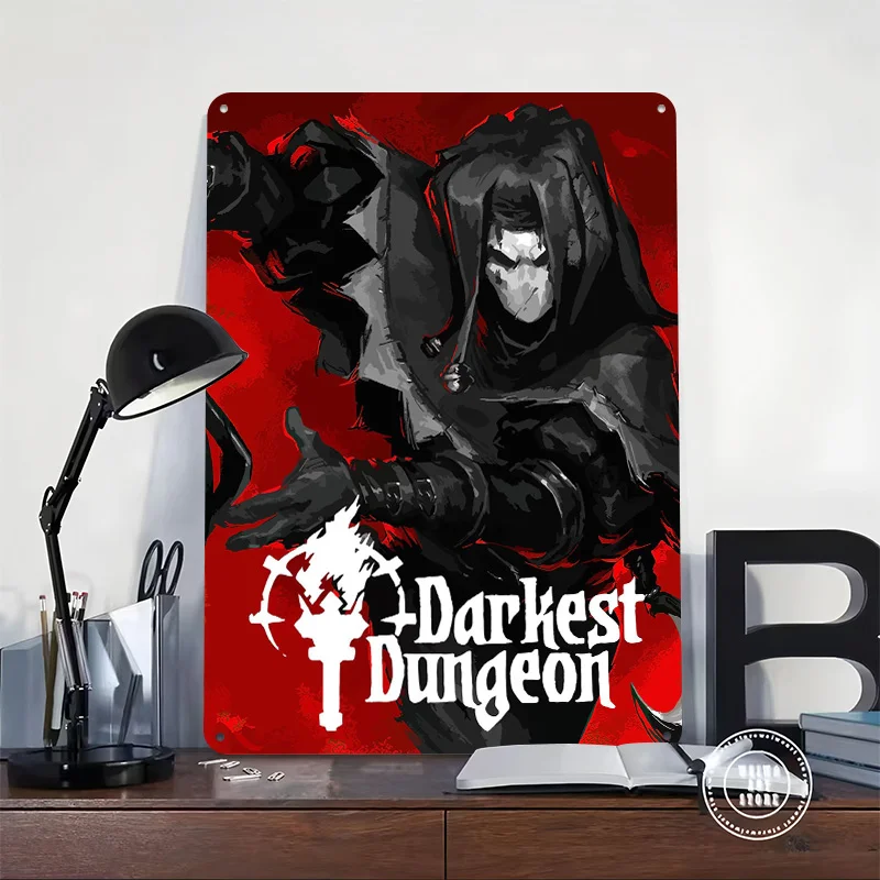 أحلك الزنزانة شخصية الفن المطبوعة ملصق تخصيص جدار الفن الرجعية خمر معدن القصدير علامات للمنزل غرفة القهوة بار ديكور