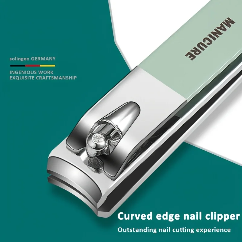 Nagelsnijset Roestvrijstalen Nagelknipper Set Met Opvouwbare Tas Manicure Cutter Kits Schaar Make-Up Schoonheidstool 12-16 Stks/set