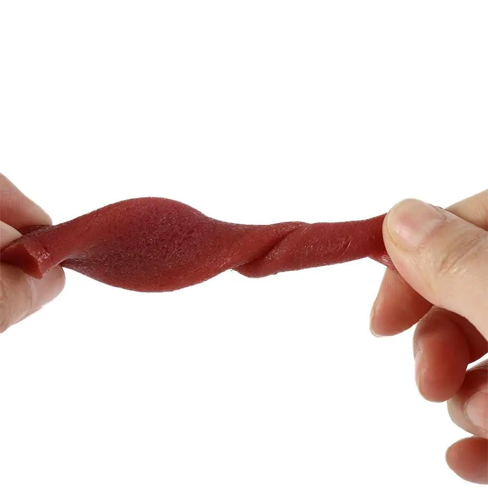 3 pçs abril simulação de língua horrível realista extensível língua assustada torções língua falsa piercing de agulha de aço