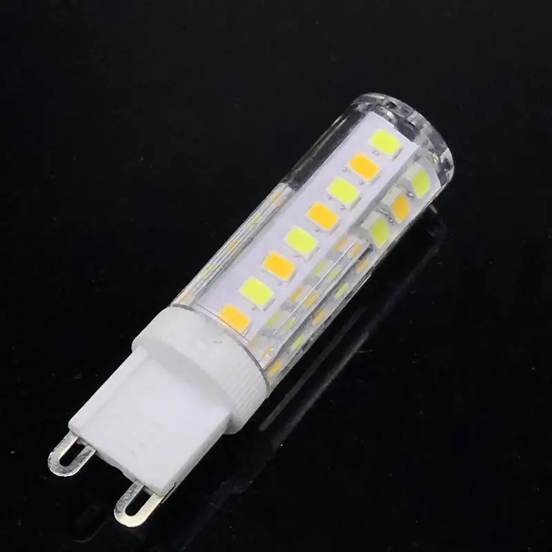 Ceramic Dimmable LED Light Source Tri-Color Changing PC Cover G4 G9 E14 7W 220V 700LM SMD2835