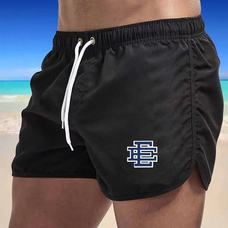 2024 New Summer Men's Swim Sports Swimwear Man Running Swimsuit Swimming Trunks Sexy Beach Shorts Surf Board Male Clothing Pants