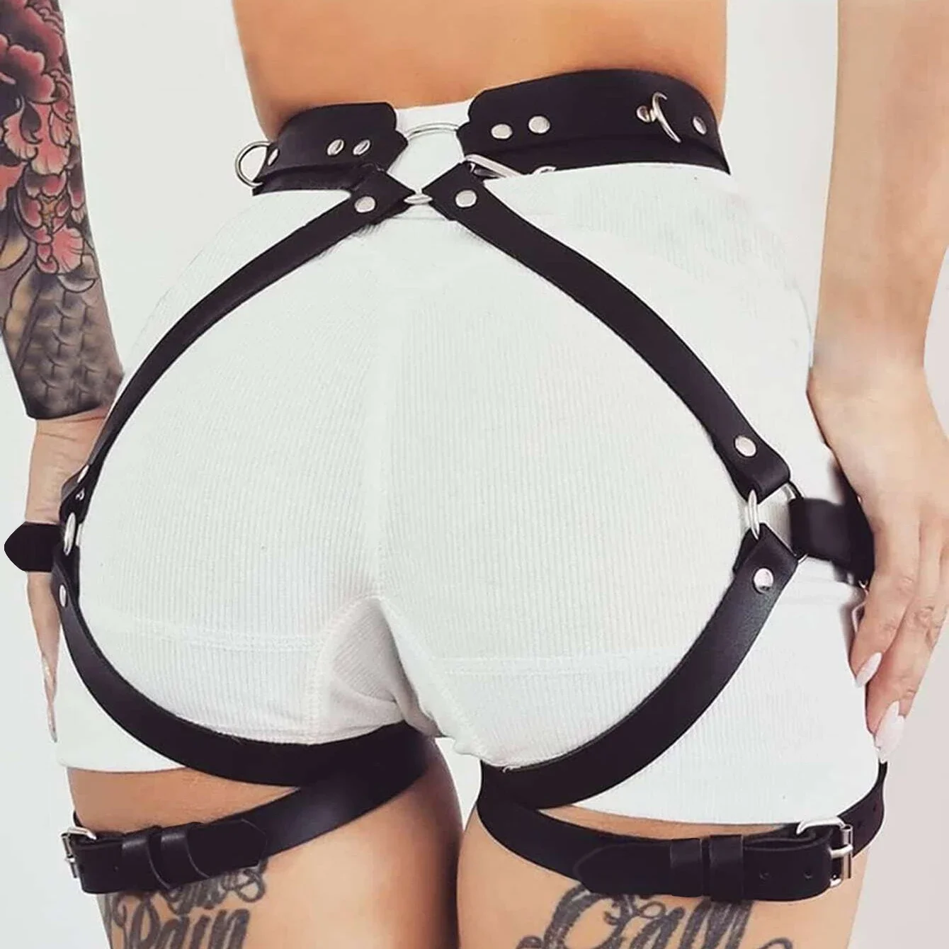 

Women's Fashion PU Belt Belt Leather Underwear Body Suspenders Bondage Underwear Suspenders Gothic Thigh Straps Fetish Clothing