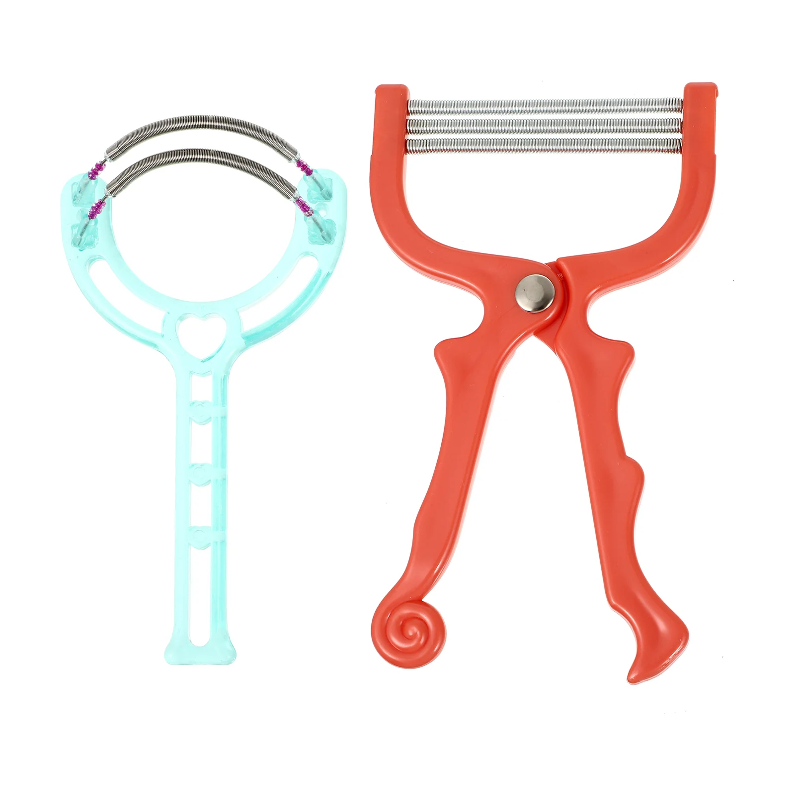 2 Pcs Spring Hair Remover for Face Facial Epilator Threading Tool Mustache Trimmer