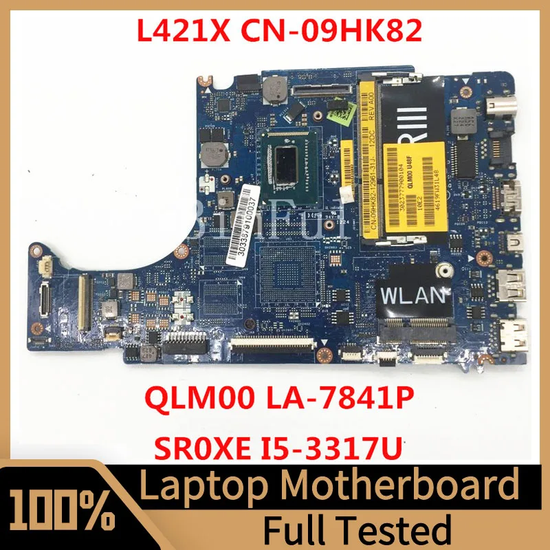 

Mainboard CN-09HK82 09HK82 9HK82 For XPS 14 L421X Laptop Motherboard QLM00 LA-7841P With SR0XE I5-3437U CPU 100%Full Tested Good