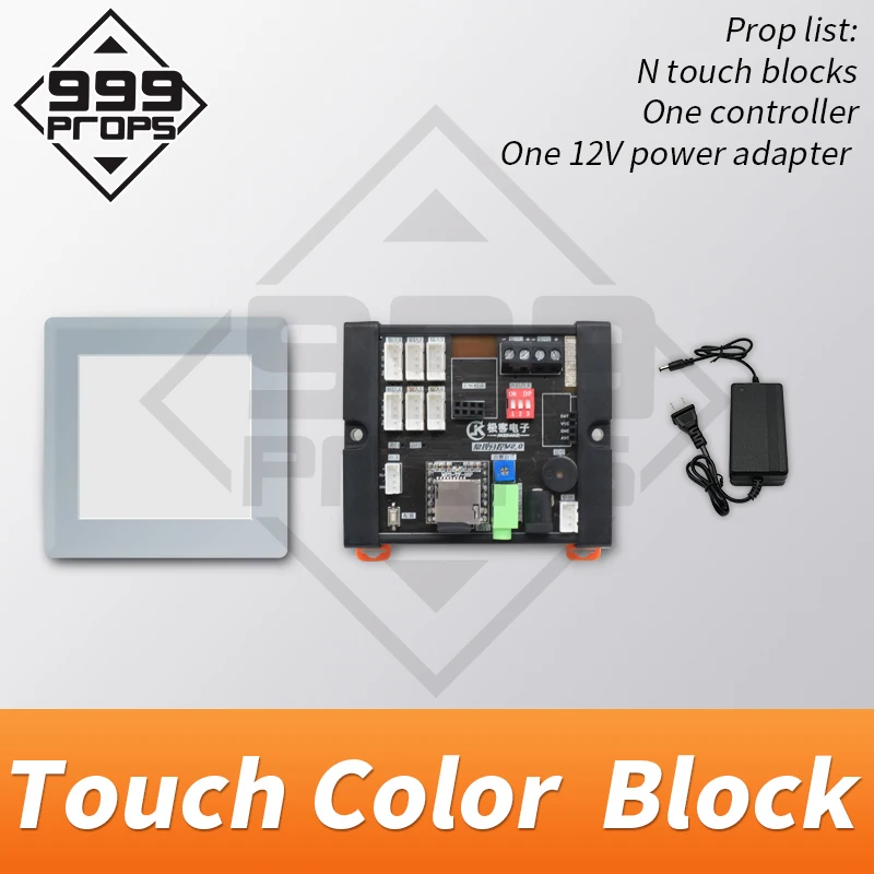 Color Touch Panel Escape Room Prop colored lights blocks room escape puzzle touching the panel to correct colors to open maglock