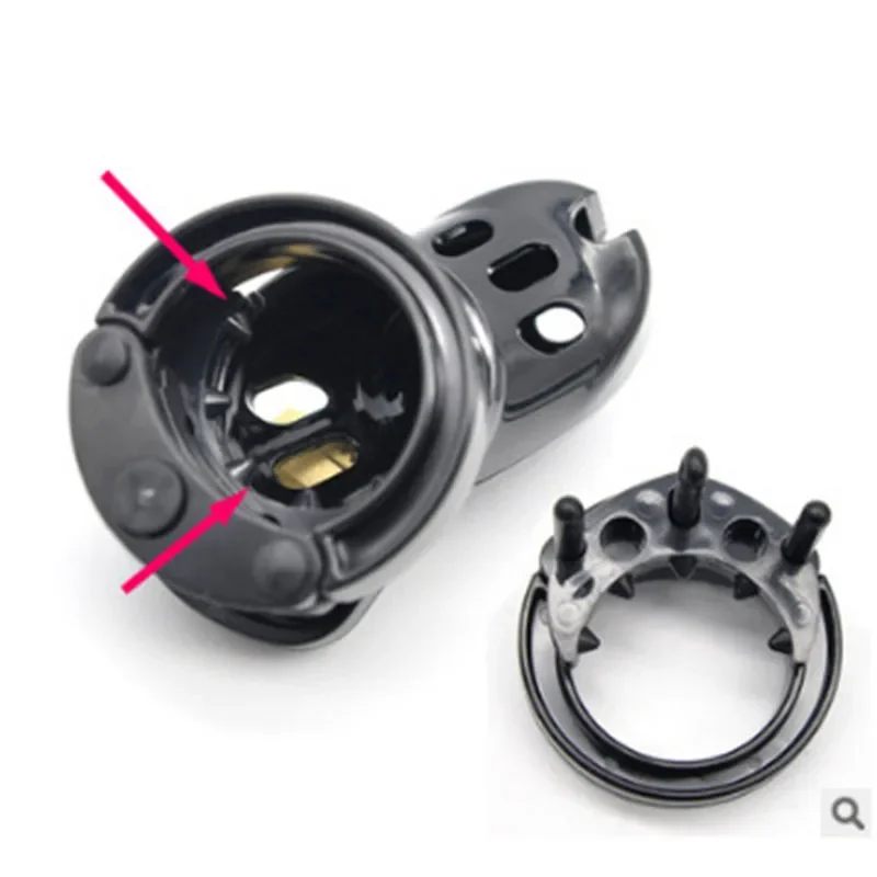 CB6000 Anti-off Spiked Ring Poly-carbonate Male Chastity Device Cage BDSM Bondage Penis Cock Ring for Men Sex Toys Adult Games view 3