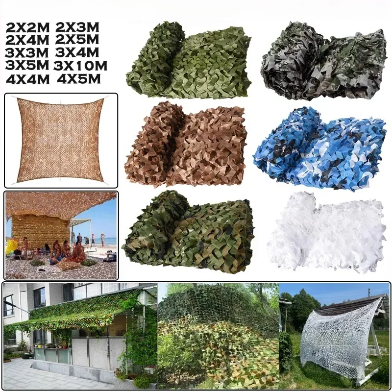 

Reinforced Hunting Camouflage Net Military Camouflage Net for Awning Gazebo,Car Tent,Garden Shading,Camouflage Canvas Net