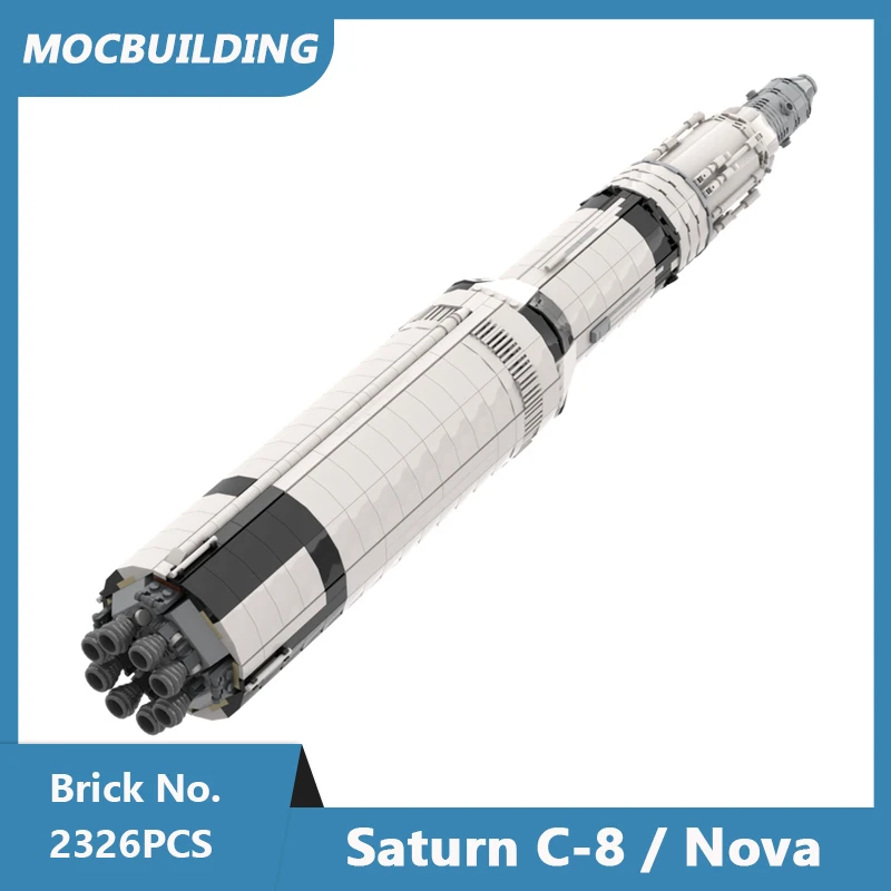 MOC Building Blocks Saturn C-8 / Nova DIY Assembled Bricks Space Series Educational Creative Display Collect Toys Gifts 2326PCS