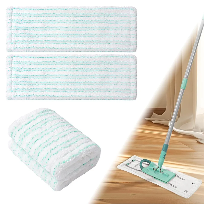 ABLE-Floor 와이퍼 액세서리, Leifheit Mop Cover 용 교체 마이크로 화이버 걸레 천 커버 3PCS