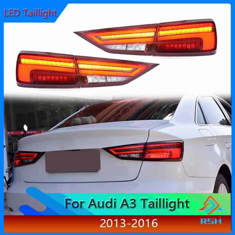 

Car Taillight For Audi A3 2013-2016 Tail Light Assembly LED Daytime Running Light Reverse Turn Signal Rear Light Plug And Play