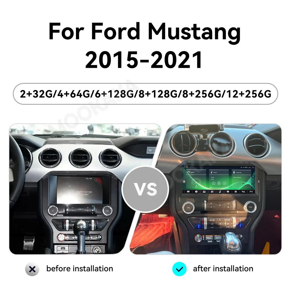 Android 14 Carplay Auto Car Radio Multimedia BT Player For Ford Mustang VI S550 2015 - 2021 E53 X5 M5 Autoradio Stereo Head Unit