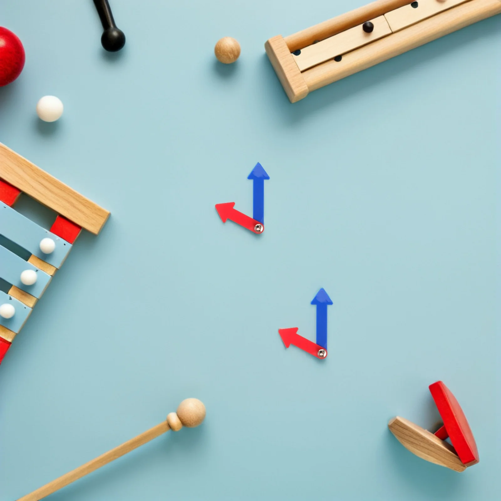 

15Pcs Plastic Clock Hands Rotatable Time Telling Clock Needles for Kids Learning Educational Tools Classroom Home School