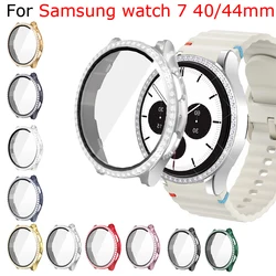 Diamond Bling Case for Samsung Galaxy Watch 7 40mm 44mm Fashion Crystal Protective Bumper Watch 7FE 40mm 44mm Cover Accessories