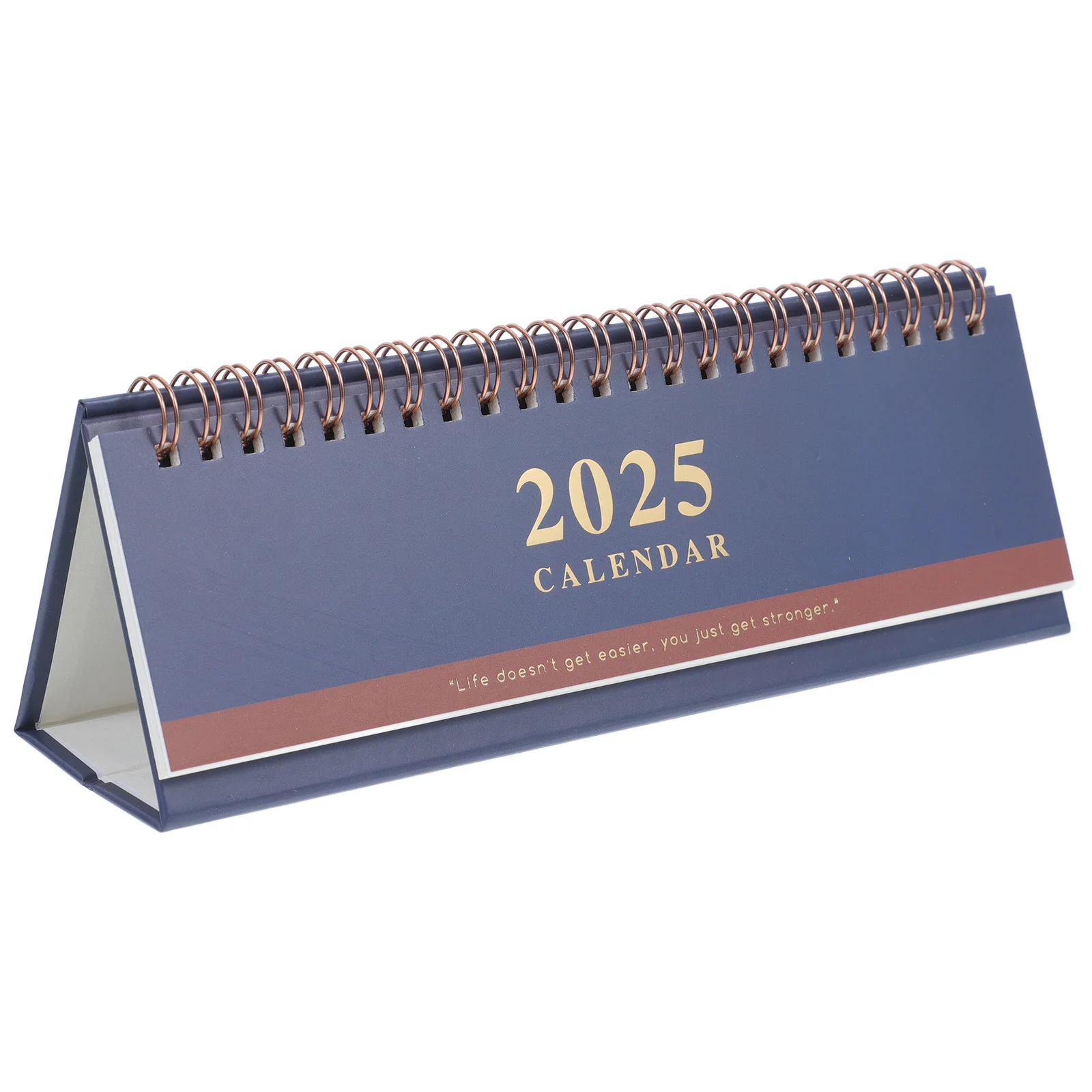 Elegante calendario da tavolo lungo, design a spirale, in piedi, per aula, ufficio, casa, pianificatore decorativo, piccolo organizzatore mensile da tavolo