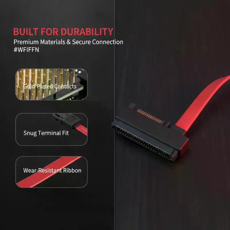 0.5m SFF8482 SAS To SATA Cable With SAS Hard Disk Adapter Wire Connect SAS Drive to PC Motherboard SATA Port