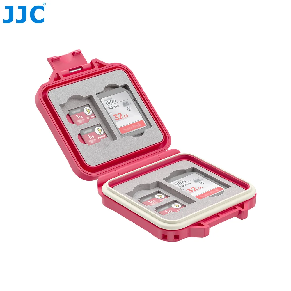 JJC Memoria Card Case Wallet Shell Organizer for 4 SD Card 8 Microsd Card Transflash TF Card Memoria Card Holder Waterproof - view 5