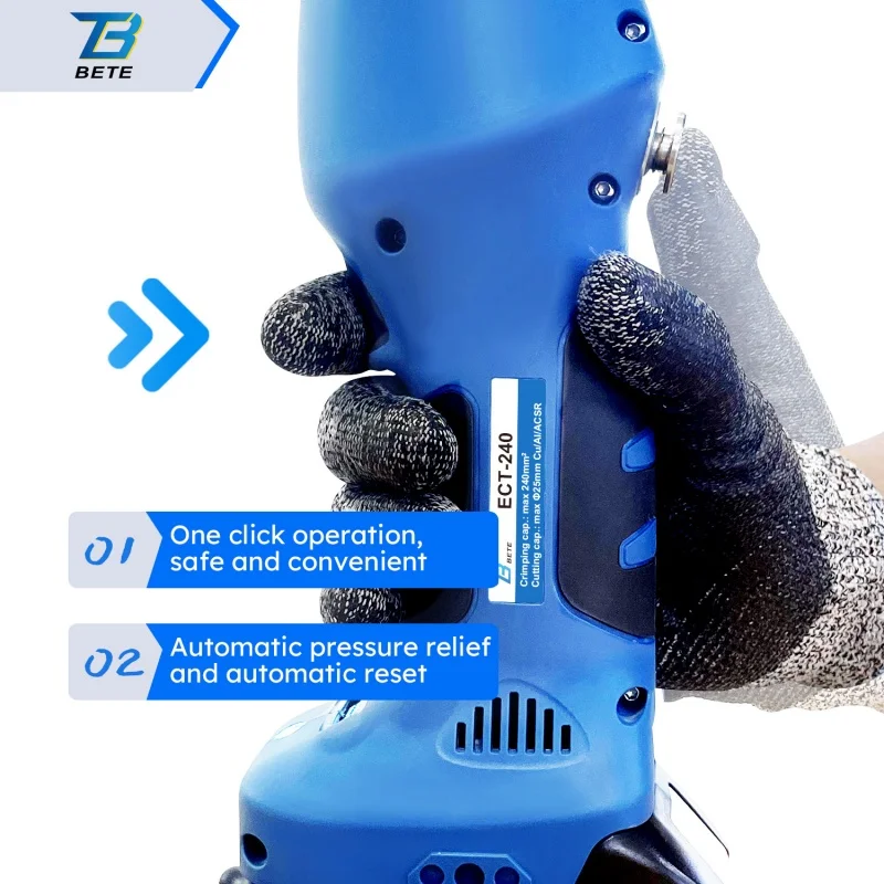 

Hot SalesECT-240 Electric Battery Operated Hydraulic Fitting Crimping Tools Copper Aluminum Cable Lug Crimper