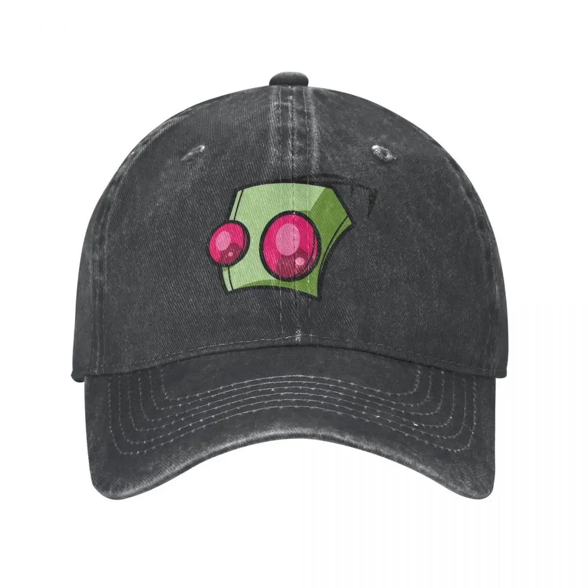 Vintage Cute Invader Zim Baseball Caps Unisex Style Distressed Denim Washed Sun Cap Zim And Gir Outdoor Activities Soft Hats Cap