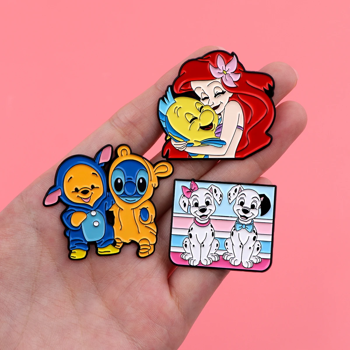 Cute Dog Enamel Pin Cartoon Animals Brooch Pines Lapel Pins Badge on Backpack Clothing Accessories Anime Jewelry Friends Gifts