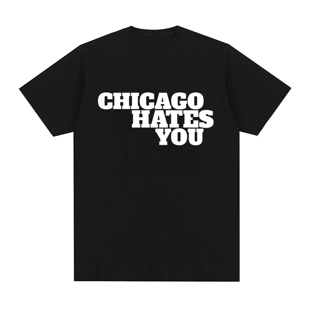 Rapper Chief Keef Chicago Hates You Same T-shirt Women's Fashion Hip Hop Oversized T-shirt Casual Short Sleeve T-shirt