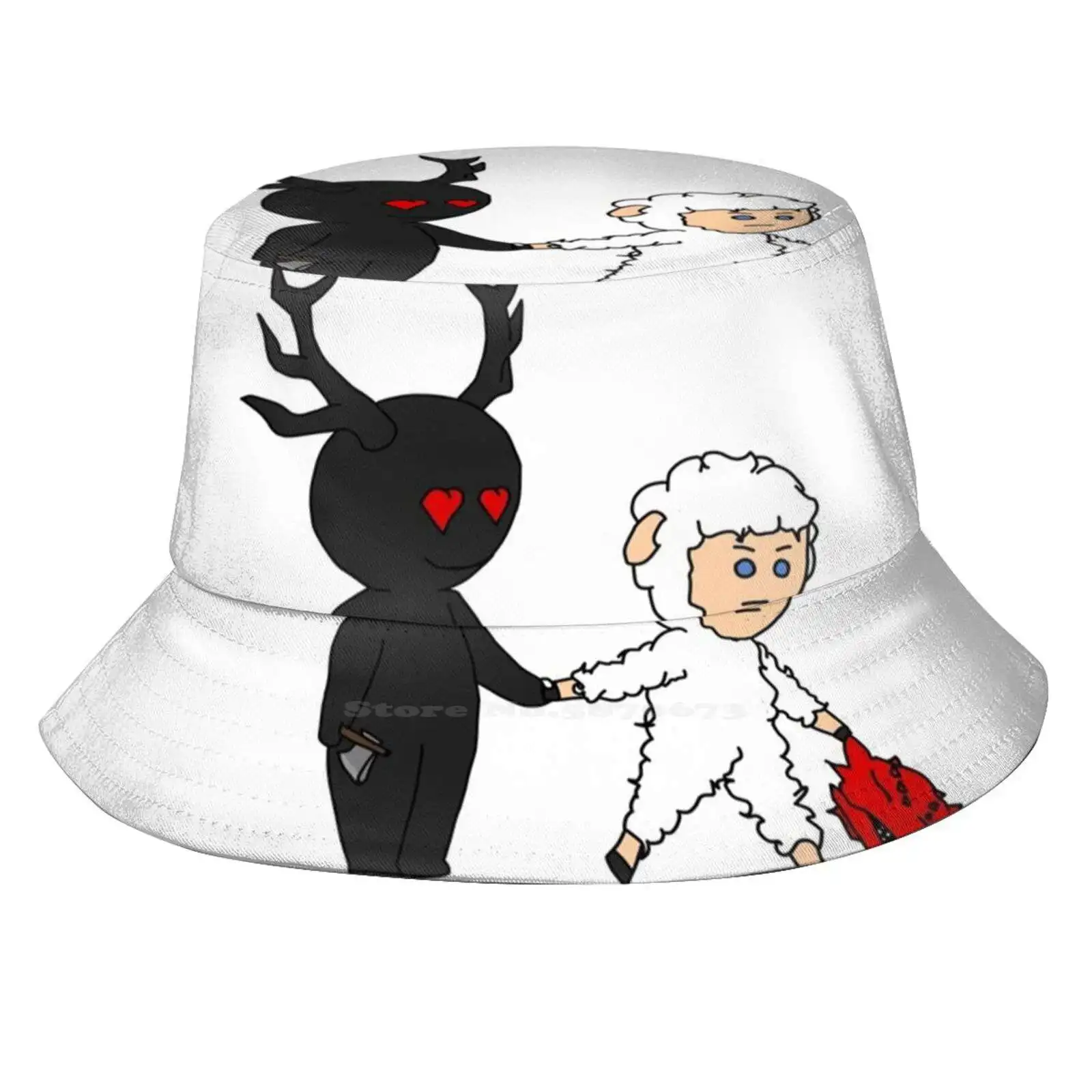 Murder Husbands - Hannibal Korean Ladies Outdoor Sun Hat Bucket Cap Hannibal Lecter Hannibal Nbc Will Murder Husbands Twotl