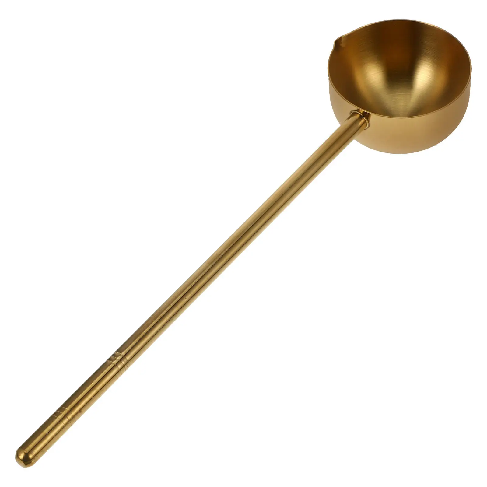 Stainless Steel Dipper for Home Kitchen Long Handle Large Ladle Ergonomic Design Wear Resistant Oil Heating Soup Water Ladle
