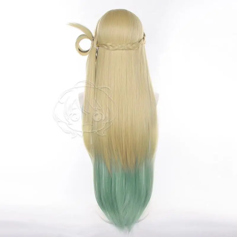 Anime Wuthering Waves Lynae Cosplay-Perücken, Cosplay-Kostüme, Kopfbedeckung, 80 cm lange, simulierende Kopfhaut, dicke, gemischte, bauschige Langhaar-Perücken – Detail 6
