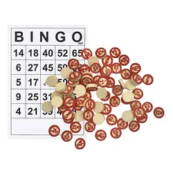 40/130 sztuk karty BINGO łatwe do odczytania cyfry żetony gra karciana gra planszowa aktywność dzieci inteligencja edukacyjna gra planszowa Bingo